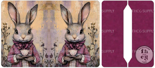 Cut and Sew - Mini Notebook Cover J973 Victorian Rabbit