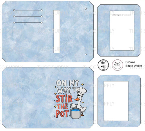 Cut and Sew - Brooke Bifold Wallet on my way to stir pot