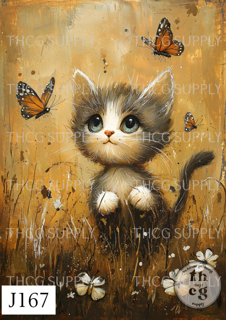 Journal Panel - J167 Rustic Farm Cats