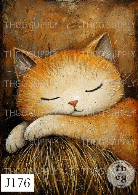 Journal Panel - J176 Rustic Farm Cats