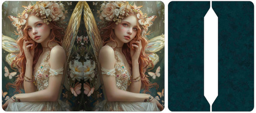 Retail Cut and Sew - Mini Notebook J857 Faries on Litchi