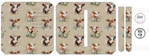 Retail Cut and Sew - Purse Pal SUD070 Cows on Smooth Vinyl