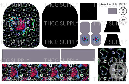 Cut and Sew - Mav Template ZD MAV Zombie Heart