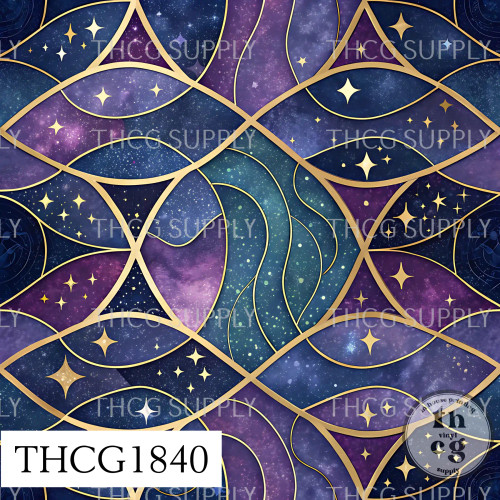 THCG1840 Nightly Star Stained Glass