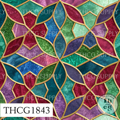 THCG1843 Christmas Stained Glass