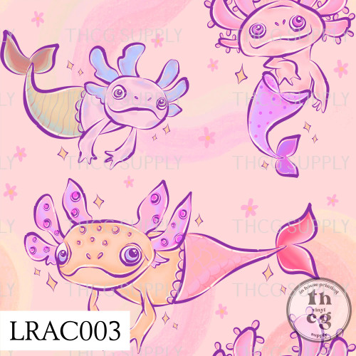 LRAC003 Axolotl Mermaids Pink