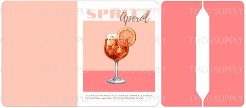 Cut and Sew - Mini Notebook Cover J194 Aperol Spritz Classic Cocktail Recipe