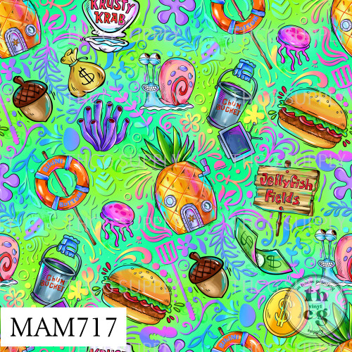 MAM717 Bob cord Green