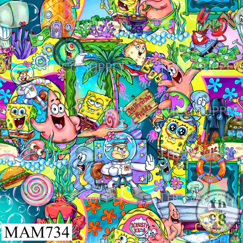 MAM734 Sponge and Friends Yellow