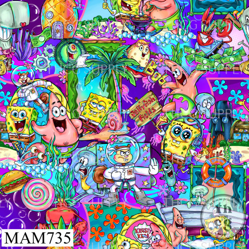 MAM735 Sponge and Friends Purple