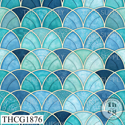 THCG1876 Teal Fan