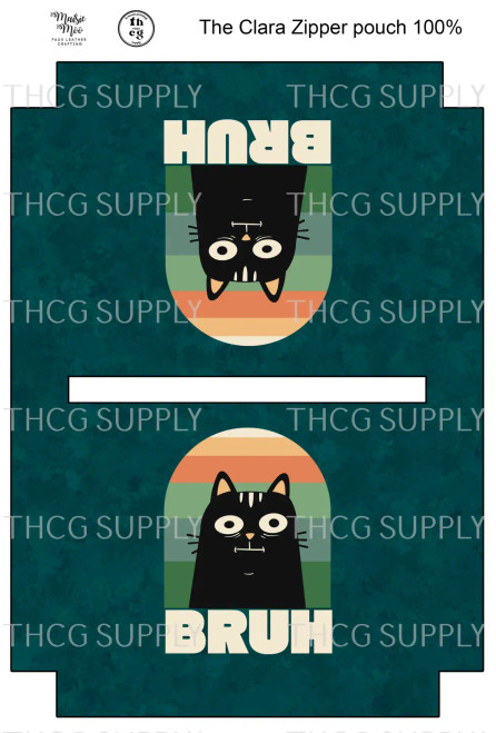 Cut and Sew - Clara Zipper Pouch Bruh