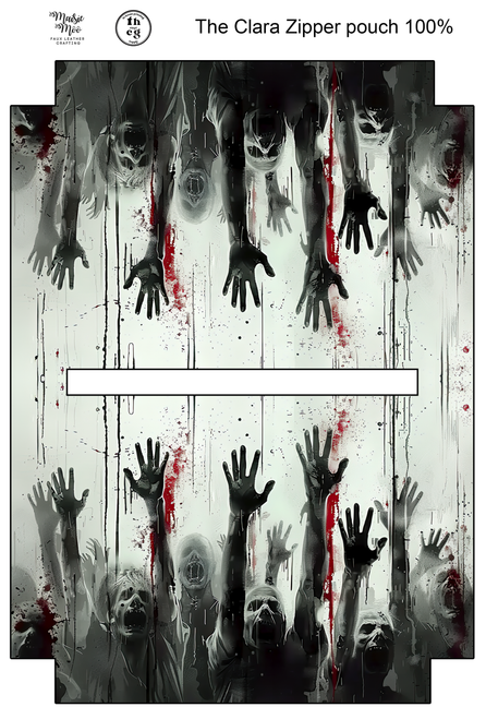 Cut and Sew - Clara Zipper Pouch JCD Zombie