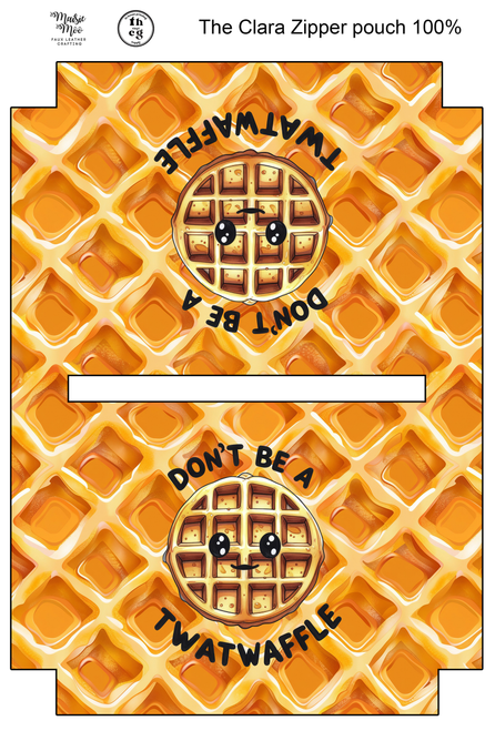 Cut and Sew - Clara Zipper Pouch JCD Twat Waffle