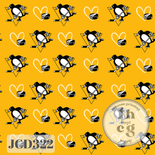 JCD322 Love Pens Hockey Yellow