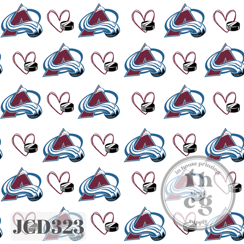 JCD323 Love Avs Hockey White