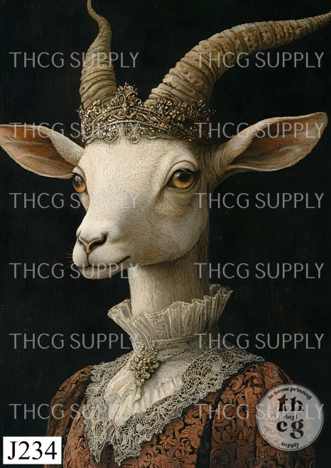 Journal Panel -J234 Anthro Goat
