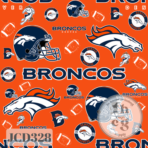 JCD328 Bronc Football Orange