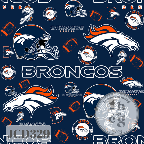 JCD329 Bronc Football Blue