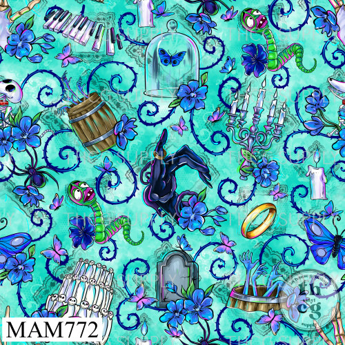 MAM772 Corpse Bride  Cords Teal