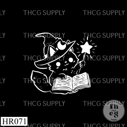 Panel -  HR071 Bookish kitty witches