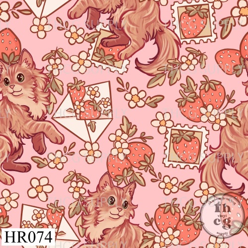 HR074 Coquette kitty Pink