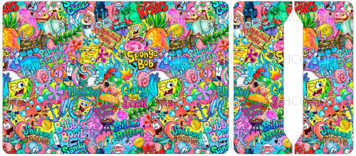 Cut and Sew - Mini Notebook Cover MAM740 Sponge and Friends Mash Blue