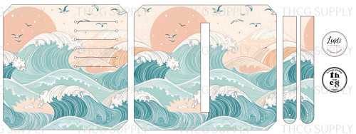 Cut and Sew - Purse Pal THCG1893 Turquoise Waves