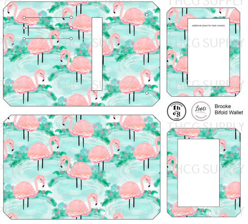 Cut and Sew - Brooke Bifold Wallet MB421 Flamingo