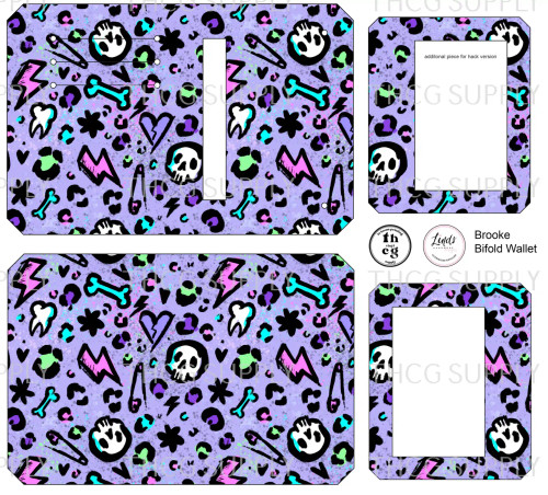 Cut and Sew - Brooke Bifold Wallet MT025 Emo Leopard