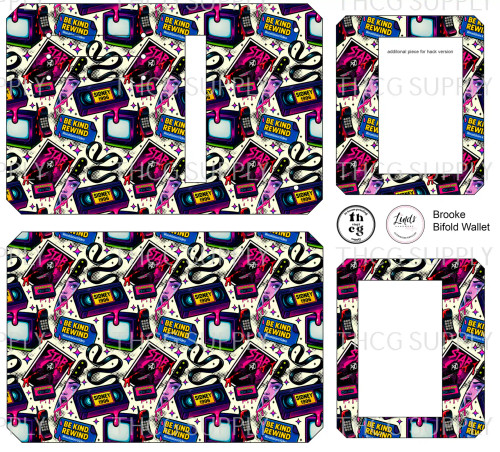 Cut and Sew - Brooke Bifold Wallet R&R003 SCREAM BUTTER COORD