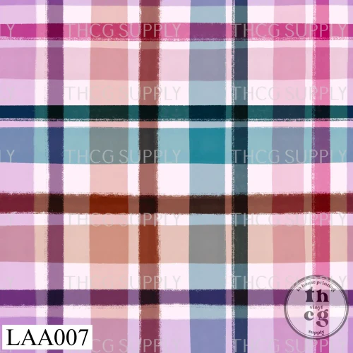 LAA007 Pink multi plaid