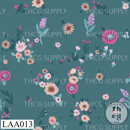LAA013 A little magic floral pink