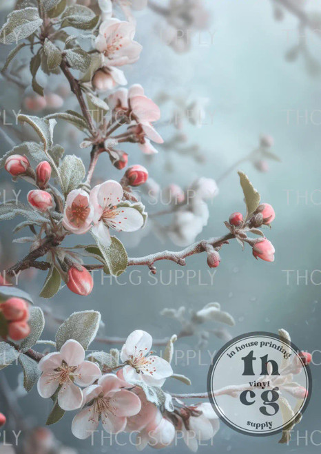 Retail Journal Panel  -  J818 Blossom A4 size on Smooth Vinyl
