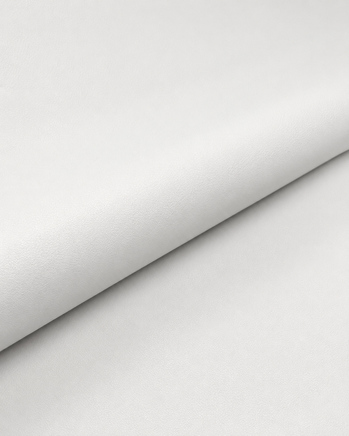 THCG  Smooth Solid Faux Leather/Vinyl - White