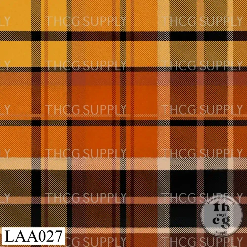 LAA027 By the fire plaid - embers blk mix