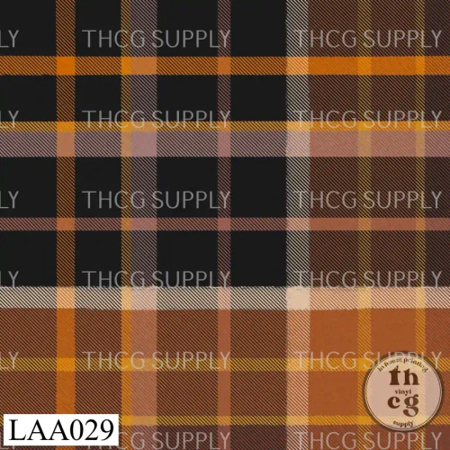LAA029 By the fire plaid soft blk mix