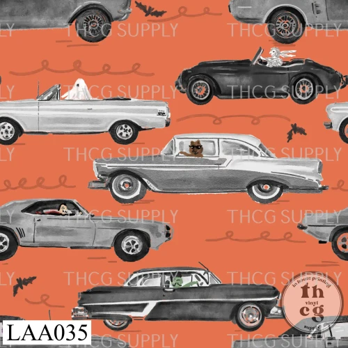 LAA035 Monster Cars Orange