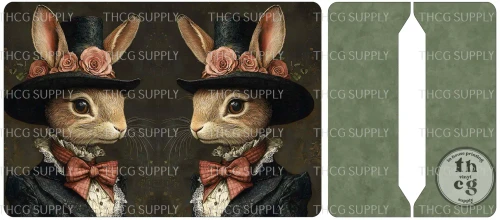 Cut and Sew - Mini Notebook Cover J246 Anthro Rabbit
