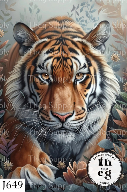 Retail Journal Panel -J649 Tiger A5 Size on Litchi Vinyl