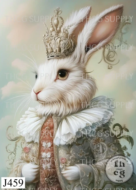 Journal Panel -J460 Royalty Rabbits