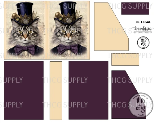 Cut and Sew - Moondance Template JR Legal ZD PanelA4 Cat Bow