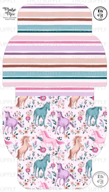 Cut and Sew - Kallie Purse LAA001 Unicorn floral pink