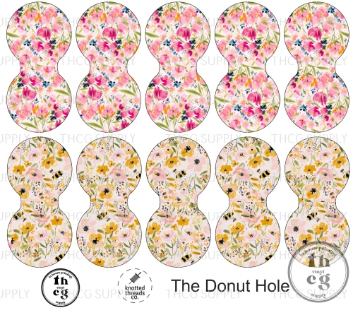 Cut and Sew - The Donut Hole -THCG1700 and THCG1711 Florals Bundle