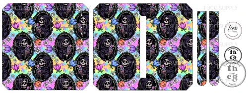 Cut and Sew - Purse Pal  TIID013 Grim floral