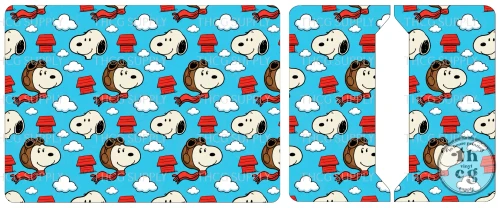Cut and Sew - Passport Cover - THCG1939 Snoop Aviation Heads