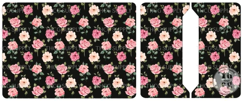 Cut and Sew - Passport Cover - CR1425 Moonlit Hollow Roses Dark