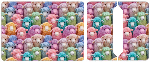 Cut and Sew - Passport Cover -THCG1269 Pastel Sheep