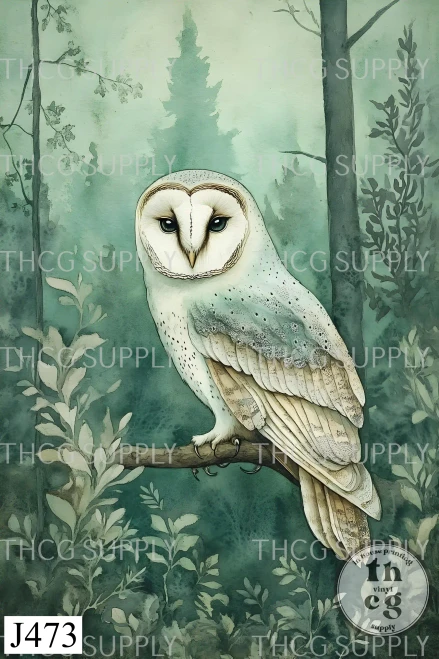 Journal Panel -J473 Lost in the woods Owl