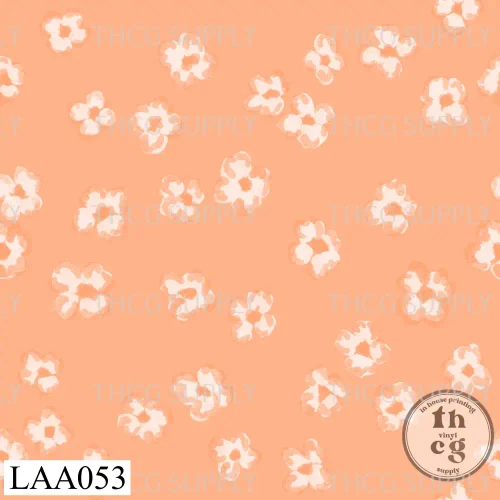 LAA053 Light orange floral